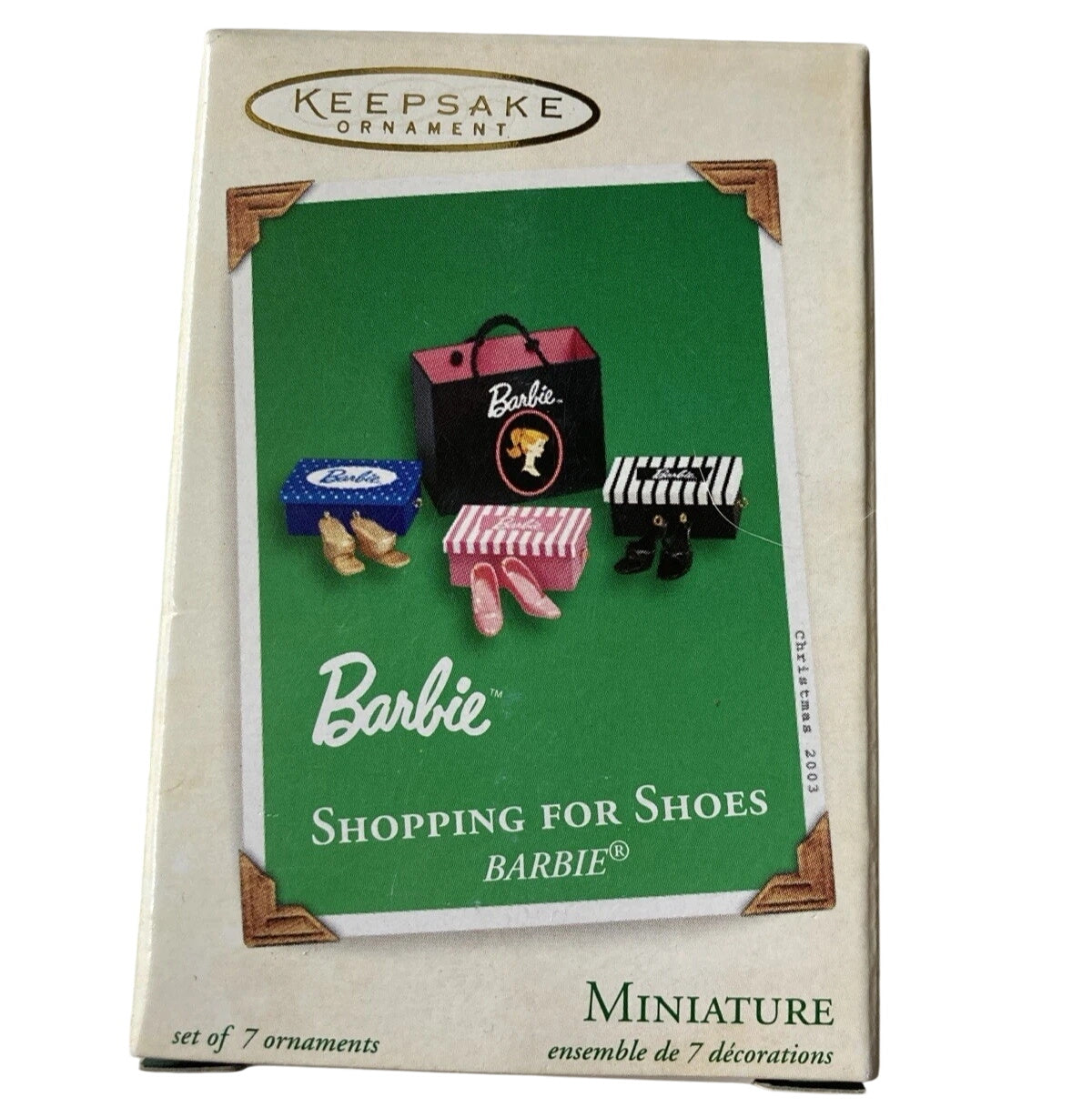 2003 Shopping for Shoes Hallmark Ornament (Barbie Cases) QXM4949