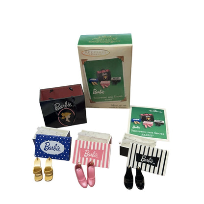 2003 Shopping for Shoes Hallmark Ornament (Barbie Cases) QXM4949