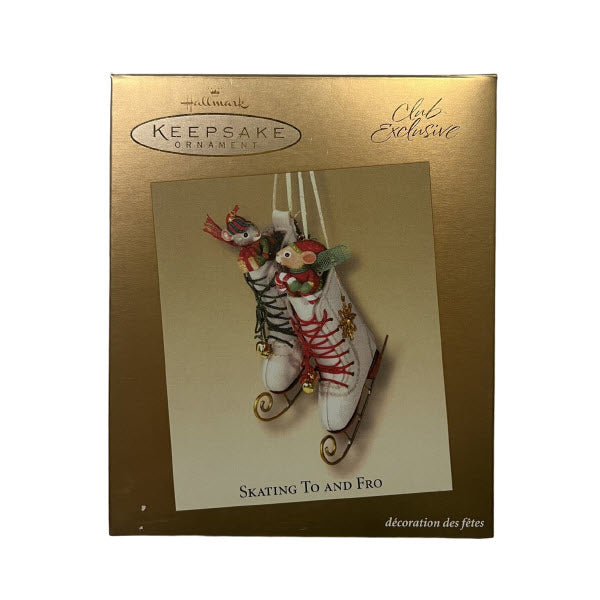 2003 Skating To and Fro Hallmark Ornament (Mouse) QXC3002