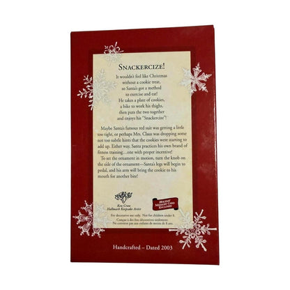 2003 Snackercize! Hallmark Ornament (Santa Claus) QLX7581 Image5