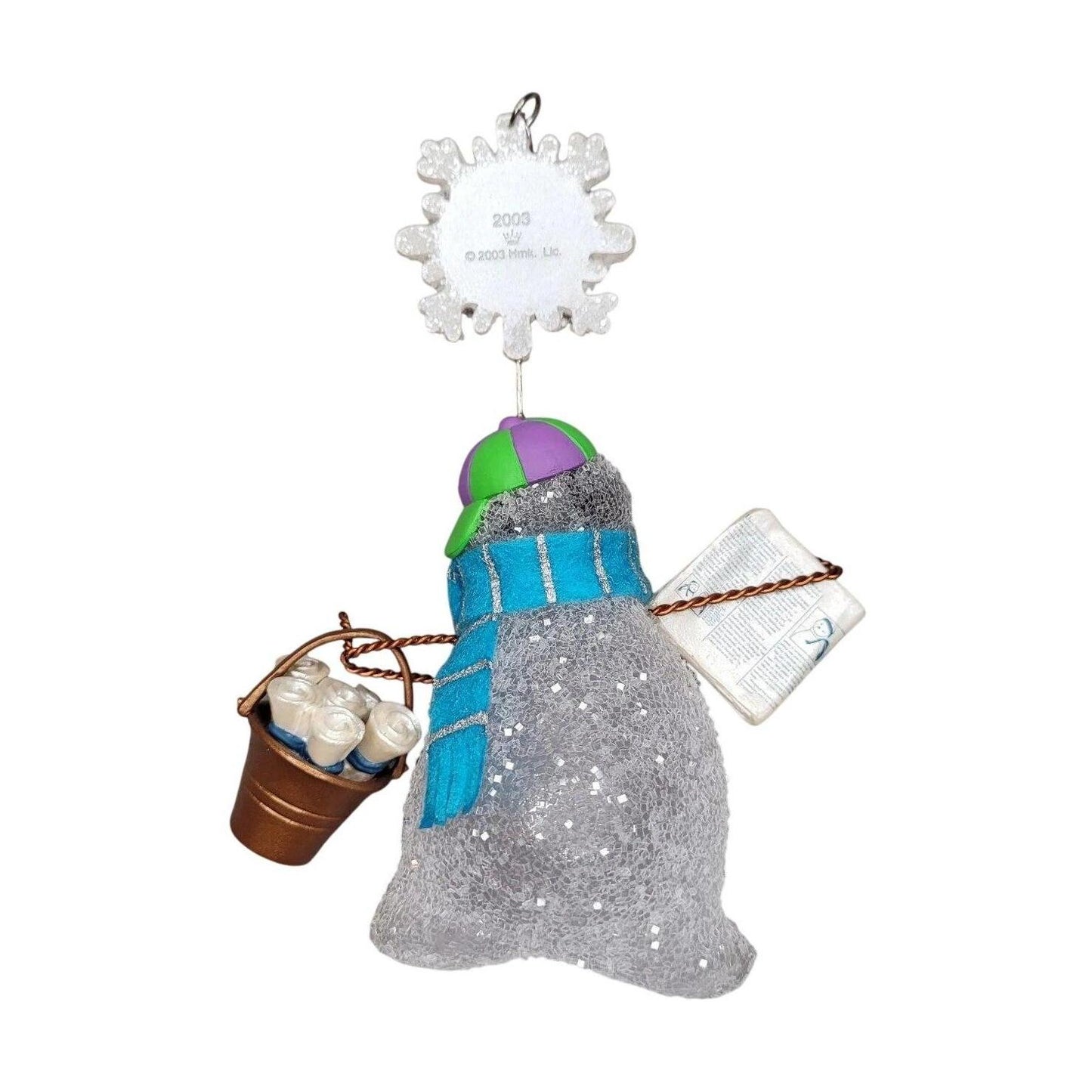 2003 Snow News is Good News! Hallmark Ornament (Snowman's Land) QP1117 Image3