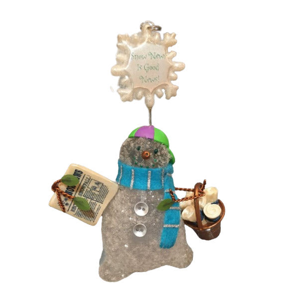 2003 Snow News is Good News! Hallmark Ornament (Snowman's Land) QP1117