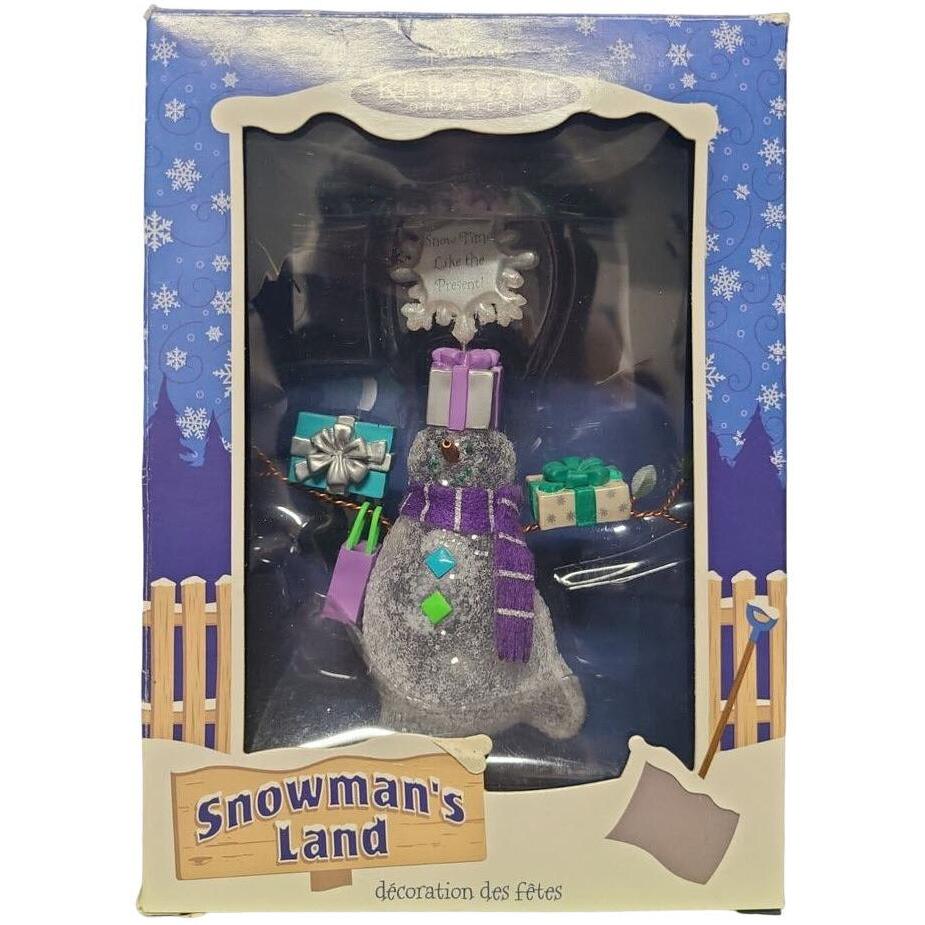 2003 Snow Time Like the Present! Hallmark Ornament (Snowman's Land) QP1137