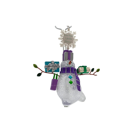 2003 Snow Time Like the Present! Hallmark Ornament (Snowman's Land) QP1137 Image1