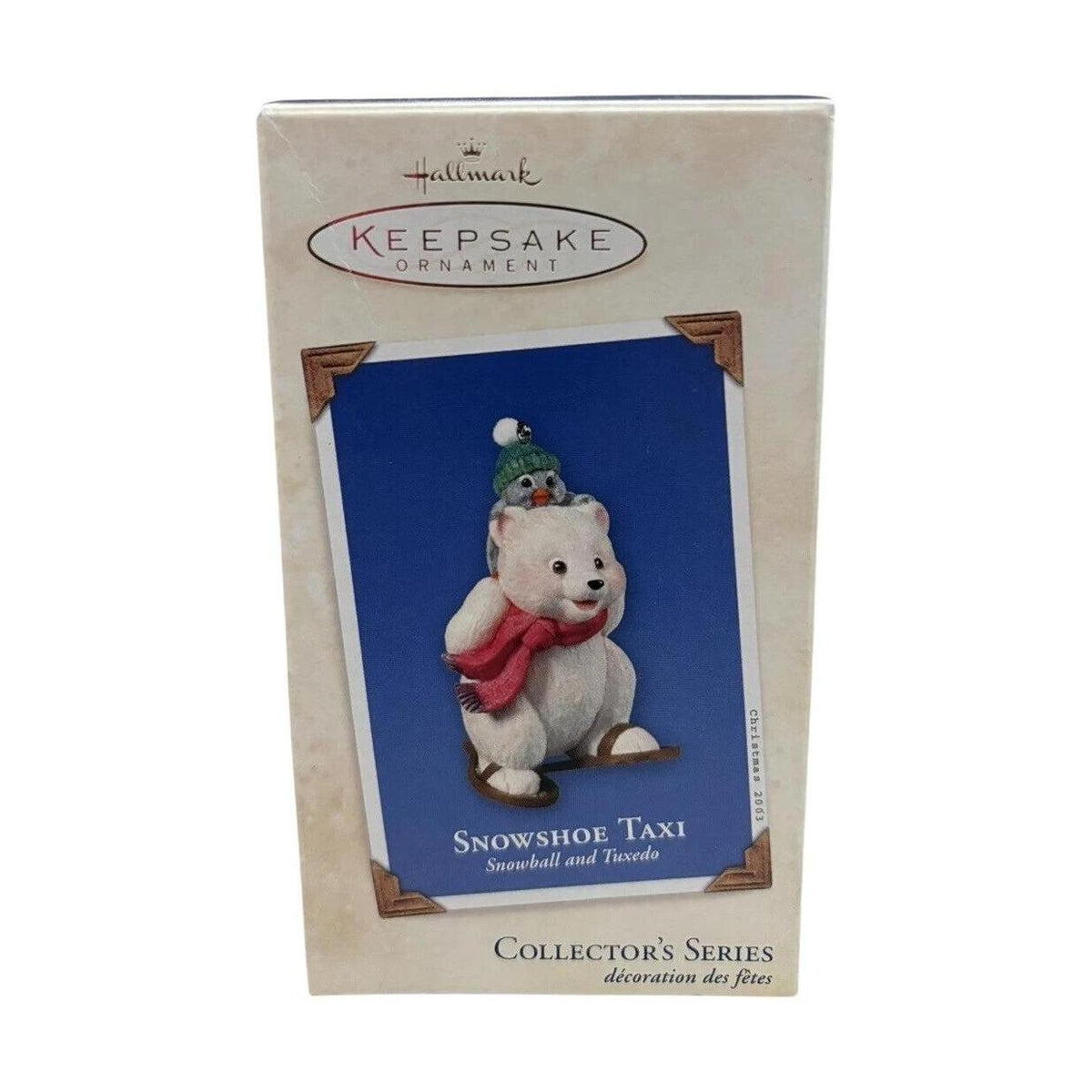 2003 Snowshoe Taxi Hallmark Ornament (Snowball and Tuxedo) QX8227 Image2