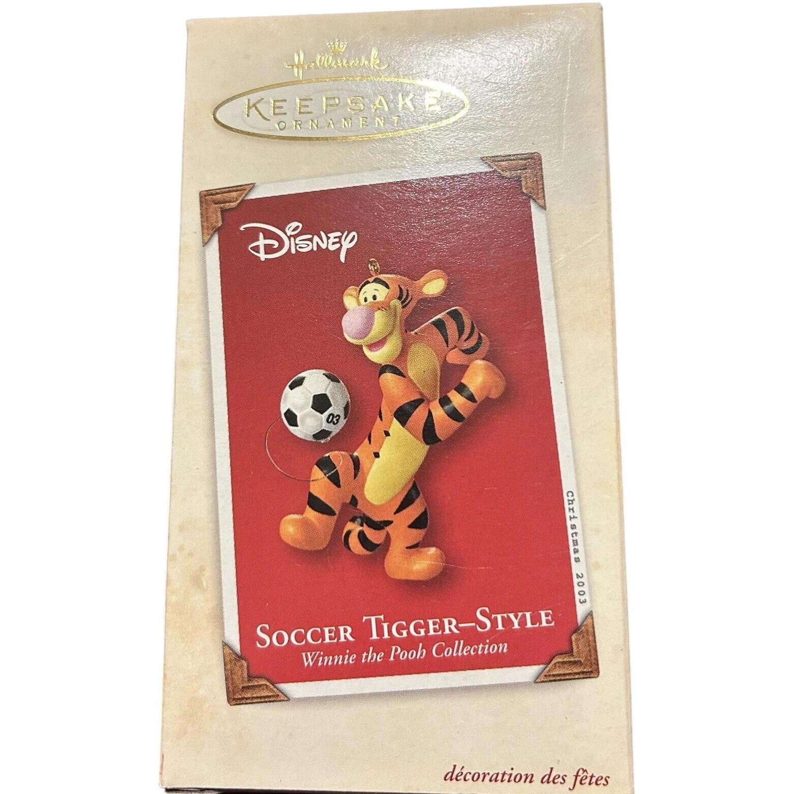 2003 Soccer Tigger-Style Hallmark Ornament (Winnie the Pooh) QXD5119