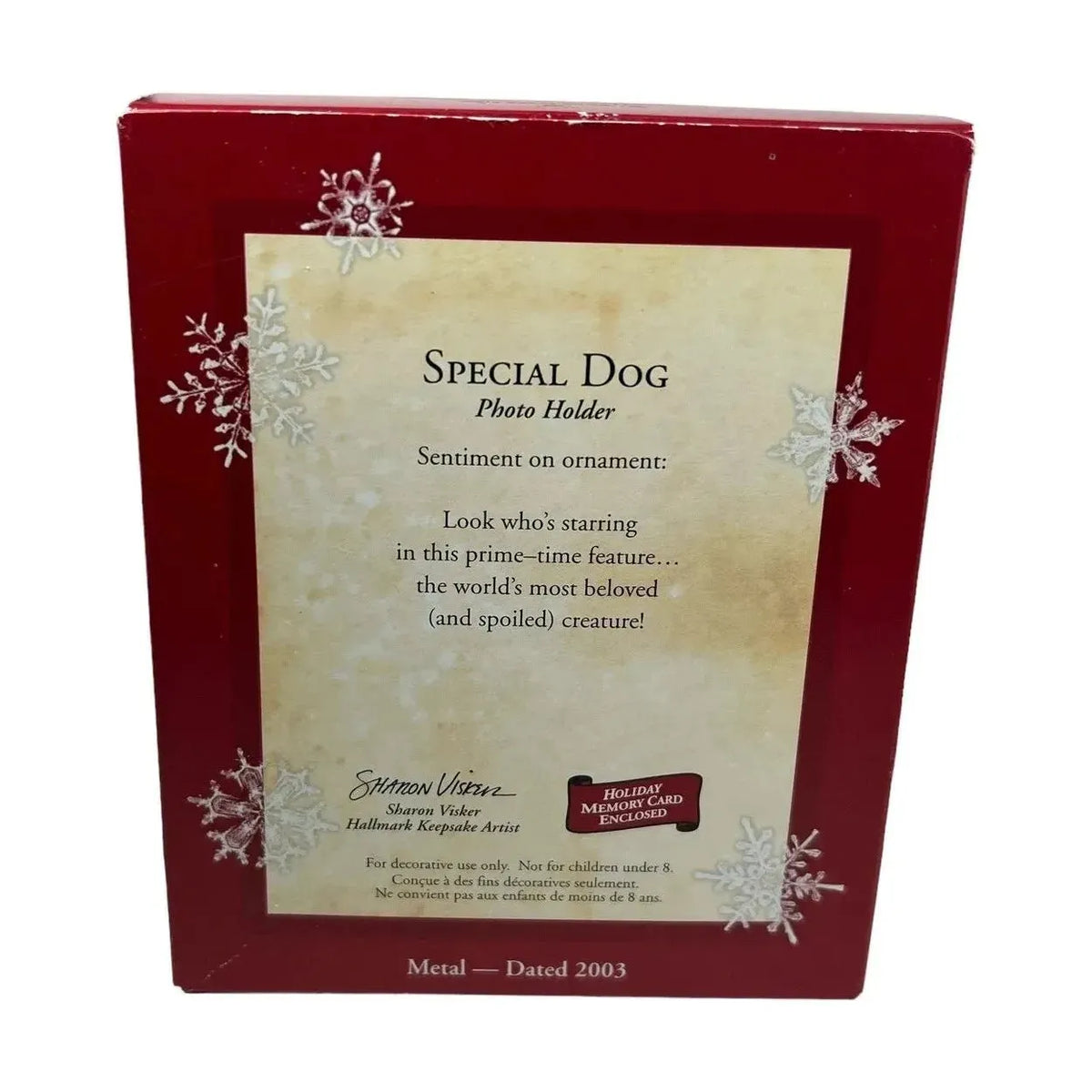 2003 Special Dog Hallmark Ornament (Photo Holder) QXG8607 Image5