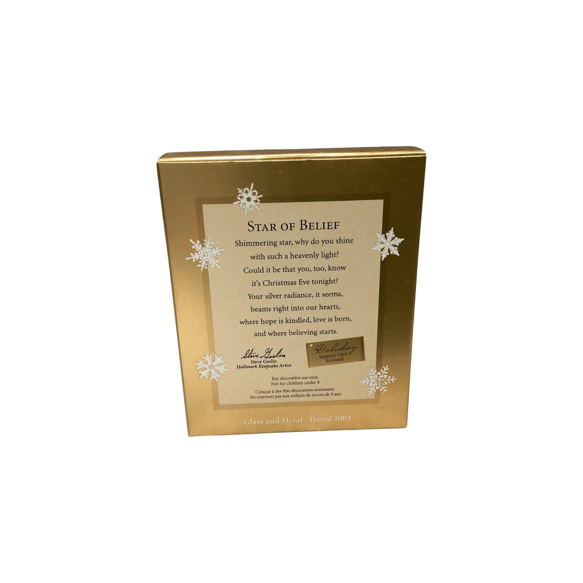 2003 Star of Belief Hallmark Ornament (Star) QXC4619 Image6