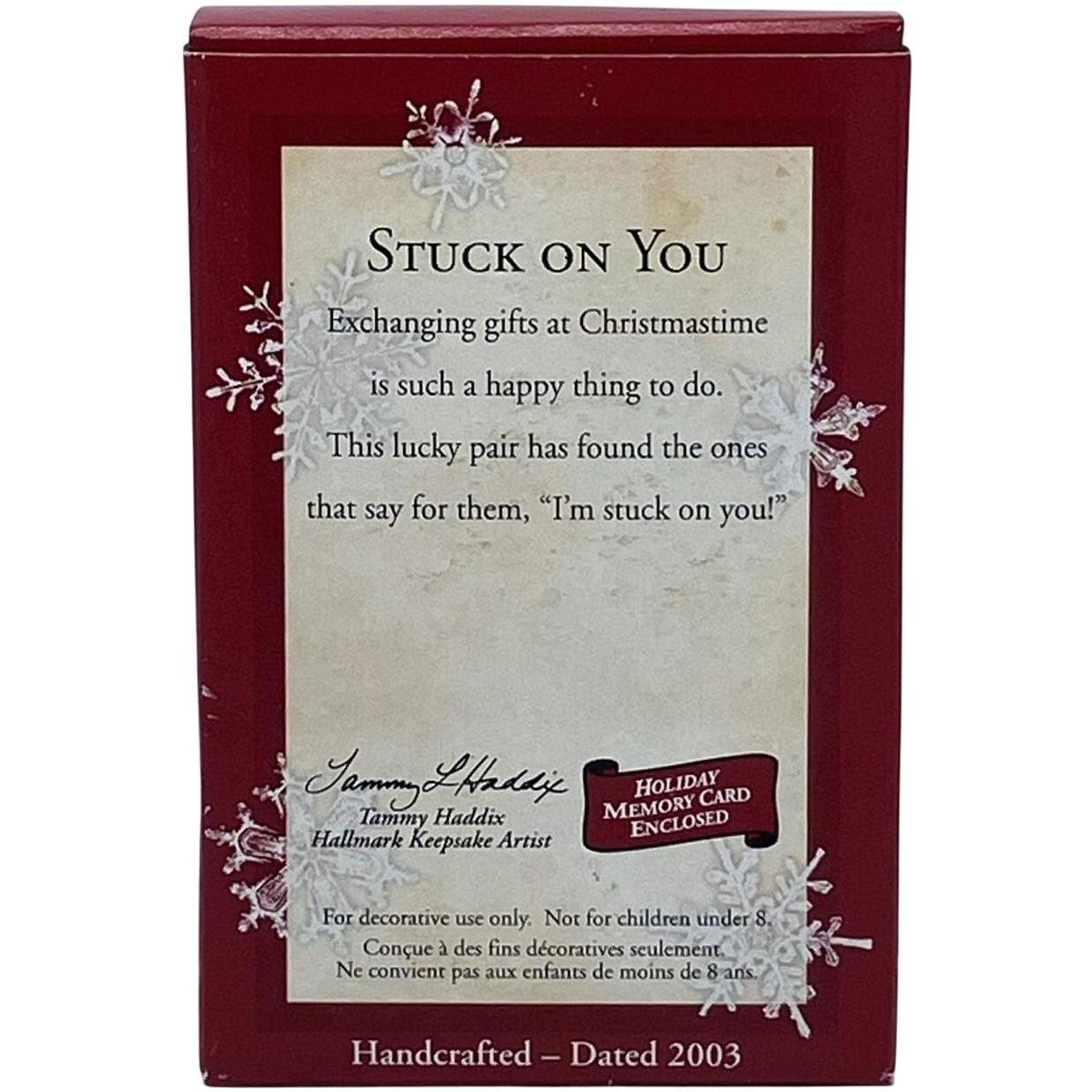 2003 Stuck On You Hallmark Ornament (Hedgehogs) QXG8867