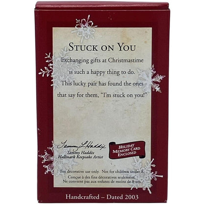 2003 Stuck On You Hallmark Ornament (Hedgehogs) QXG8867