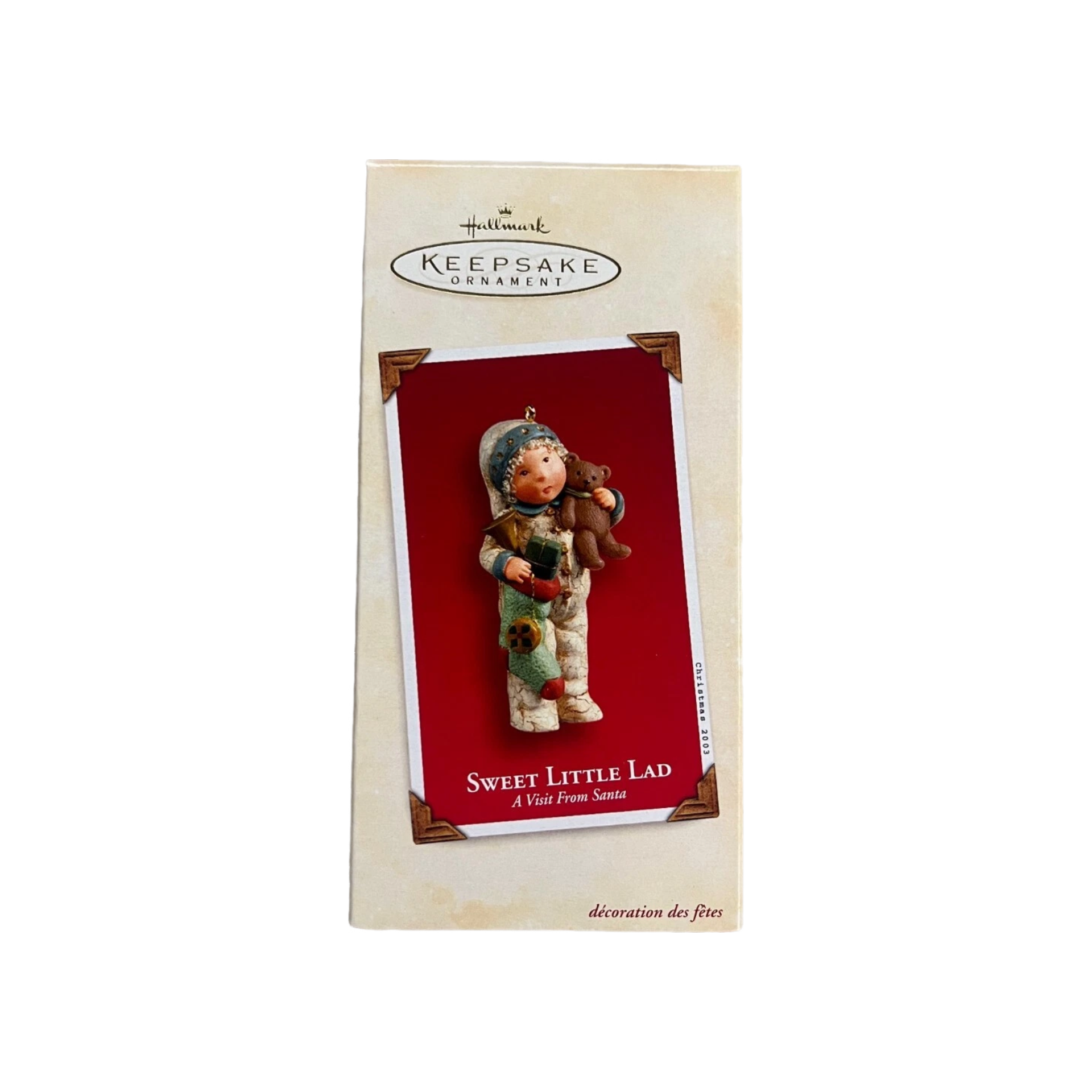 2003 Sweet Little Lad Hallmark Ornament (A Visit From Santa) QP1469 Image2