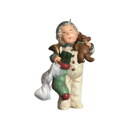 2003 Sweet Little Lad Hallmark Ornament (A Visit From Santa) QP1469 Image3