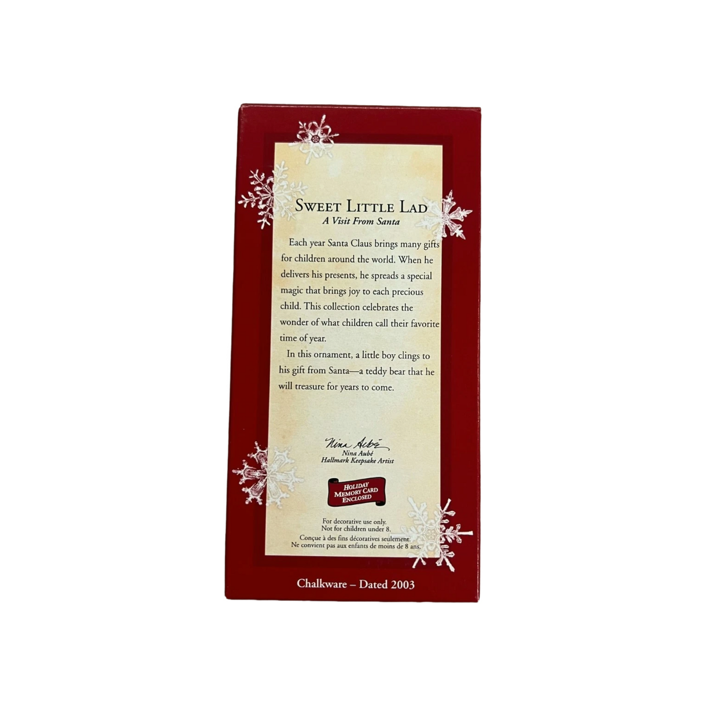 2003 Sweet Little Lad Hallmark Ornament (A Visit From Santa) QP1469 Image6