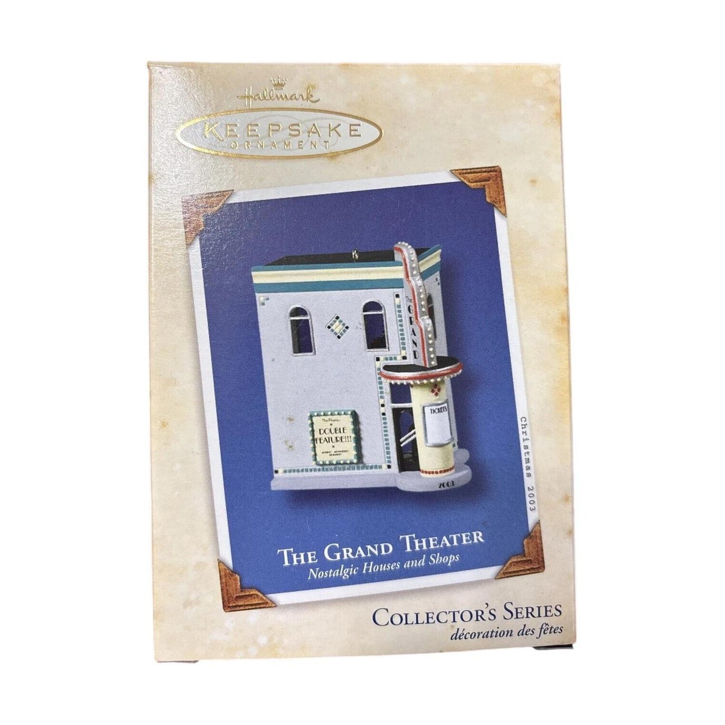 2003 The Grand Theater Hallmark Ornament (Nostalgic Houses and Shops) QX8149 Image2