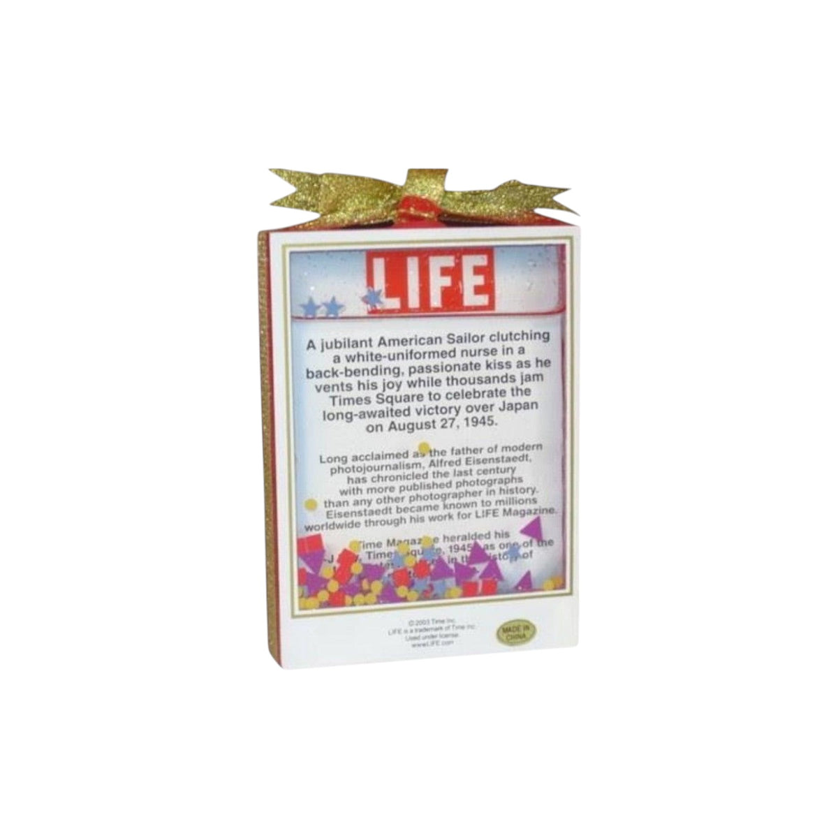2003 The Kiss That Spoke for a Nation (LIFE Magazine) Carlton Cards Heirloom Ornament CXOR-121J Image3