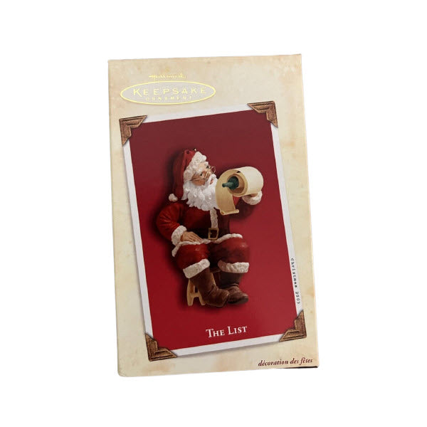 2003 The List Hallmark Ornament (Santa Claus) QXG8829