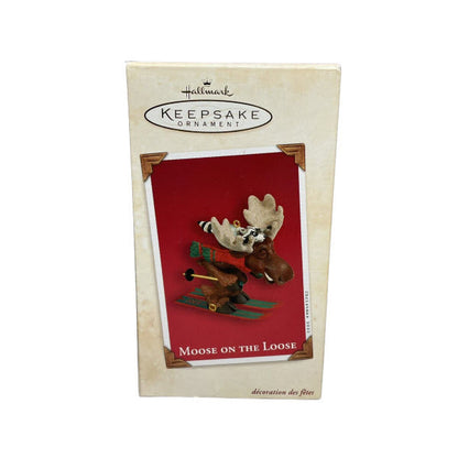 2003Moose On The Loose Hallmark Ornament (Moose) QXG8579