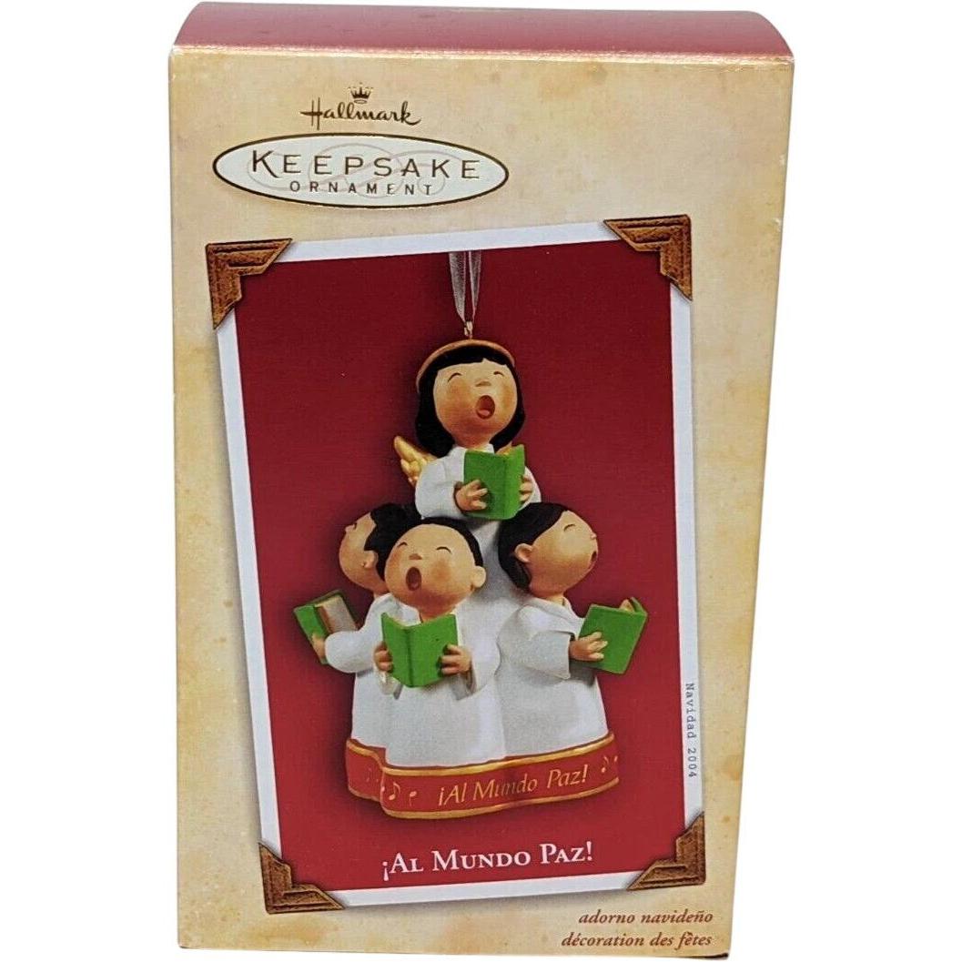 2004 Al Mundo Paz! Hallmark Ornament (Angel) QXG5471