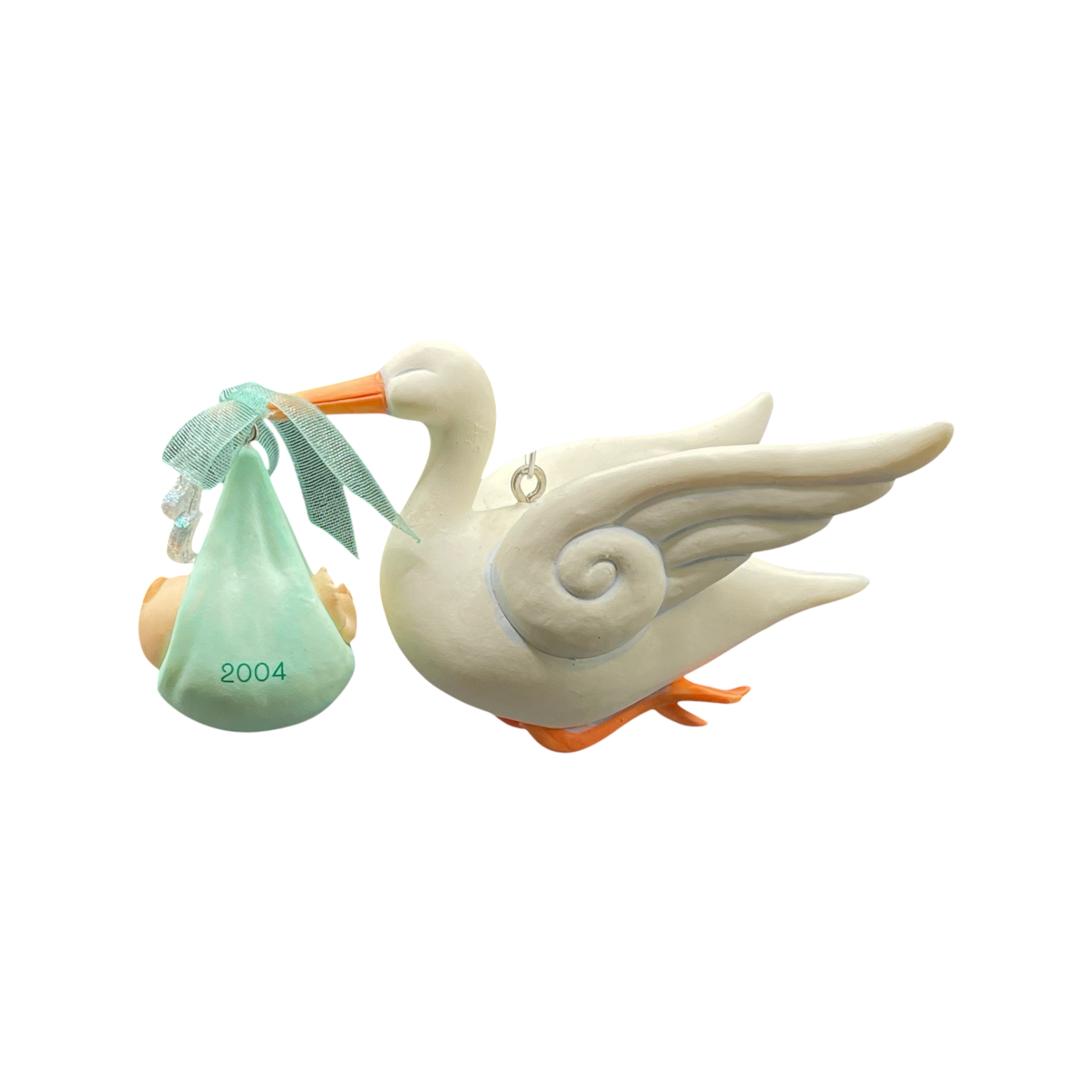 2004 Baby’s First Christmas Hallmark Ornament (Stork) QXG5714