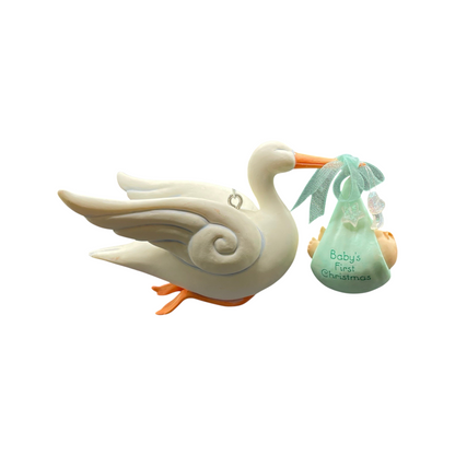 2004 Baby’s First Christmas Hallmark Ornament (Stork) QXG5714