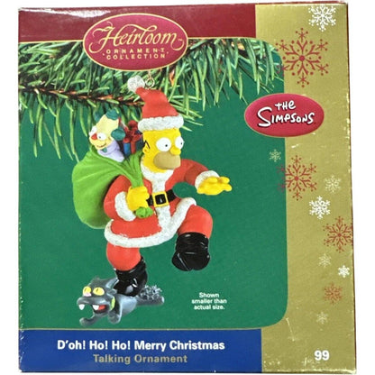 2004 D'oh! Ho! Ho! Merry Christmas Talking Ornament Carlton Cards Ornaments (The Simpsons) by Carlton Cards CXOR-099L