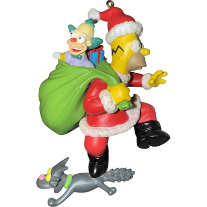 2004 D'oh! Ho! Ho! Merry Christmas Talking Ornament Carlton Cards Ornaments (The Simpsons) by Carlton Cards CXOR-099L