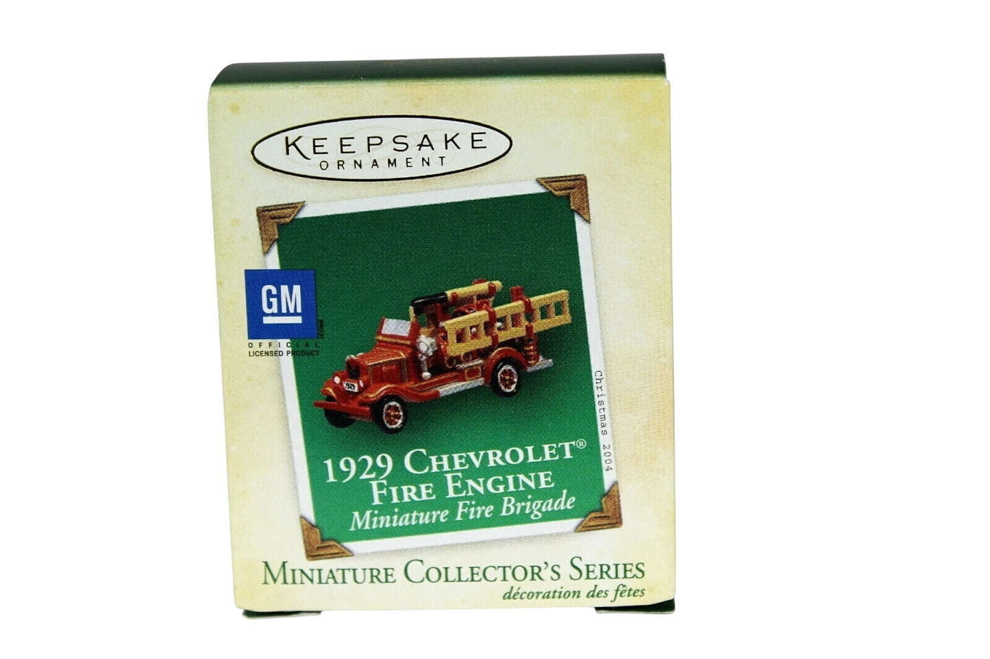 2004 Hallmark Ornament (1929) Chevrolet Fire Engine Hallmark Ornament (Miniature Fire Brigade) QXM5164