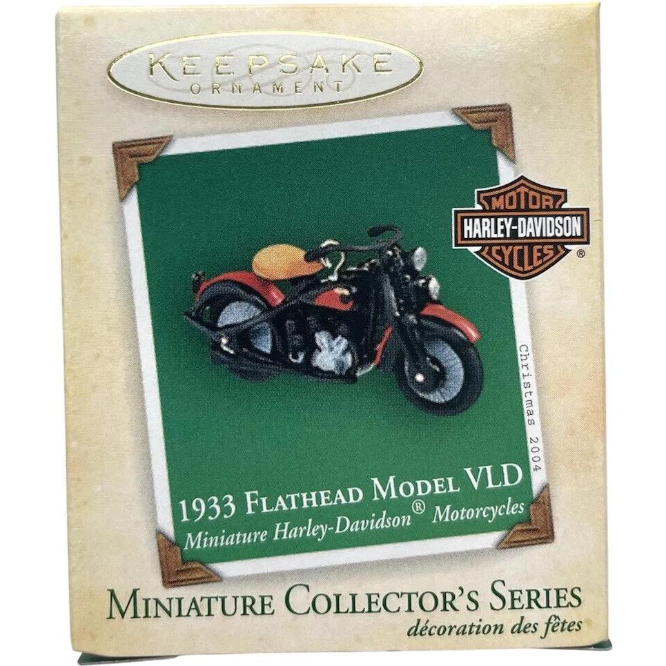 2004 Hallmark Ornament (1933) Flathead Model VLD Hallmark Ornament (Harley-Davidson) QXM5191