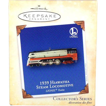 2004 Hallmark Ornament (1939) Hiawatha Steam Locomotive Hallmark Ornament (Lionel) QX8454