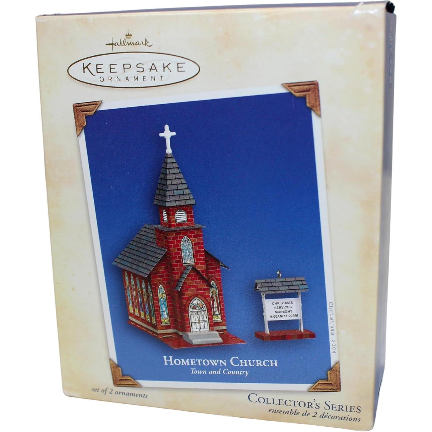 2004 Hometown Church Hallmark Ornament (Town and Country) QX8201