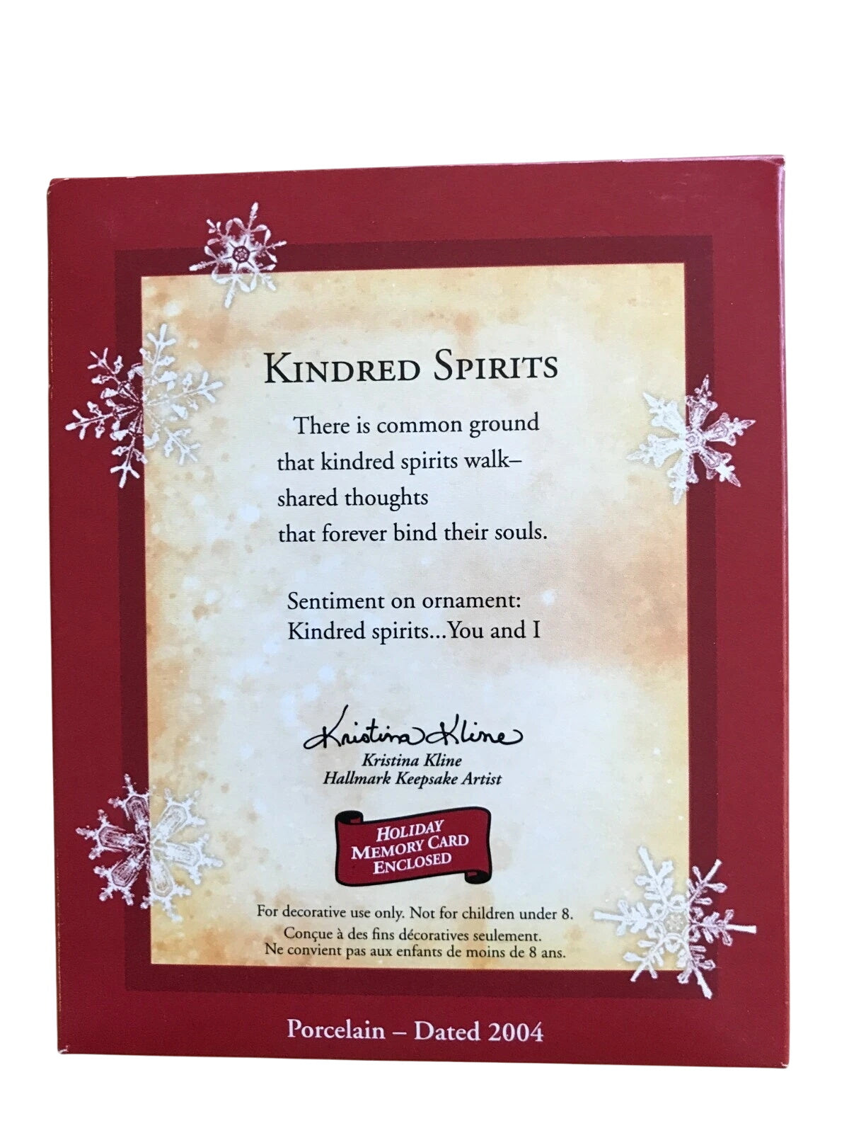 2004 Kindred Spirits Hallmark Ornament (Angel) QXG5781
