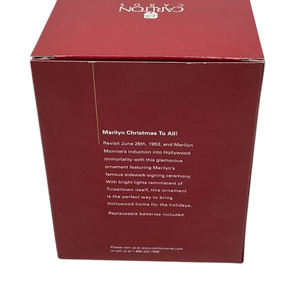 2004 Marilyn Christmas to All! Carlton Cards Ornaments (Marilyn Monroe) CXOR-113L