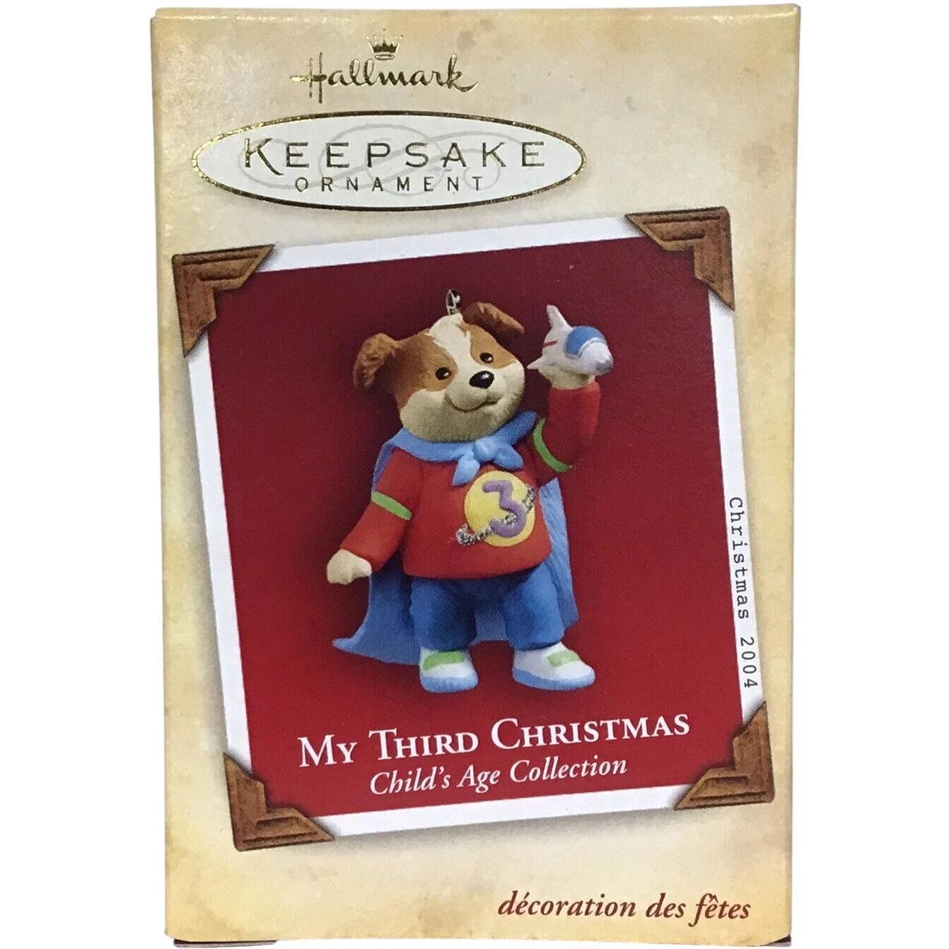 2004 My Third Christmas Hallmark Ornament (Child's Age Collection) QXG5681