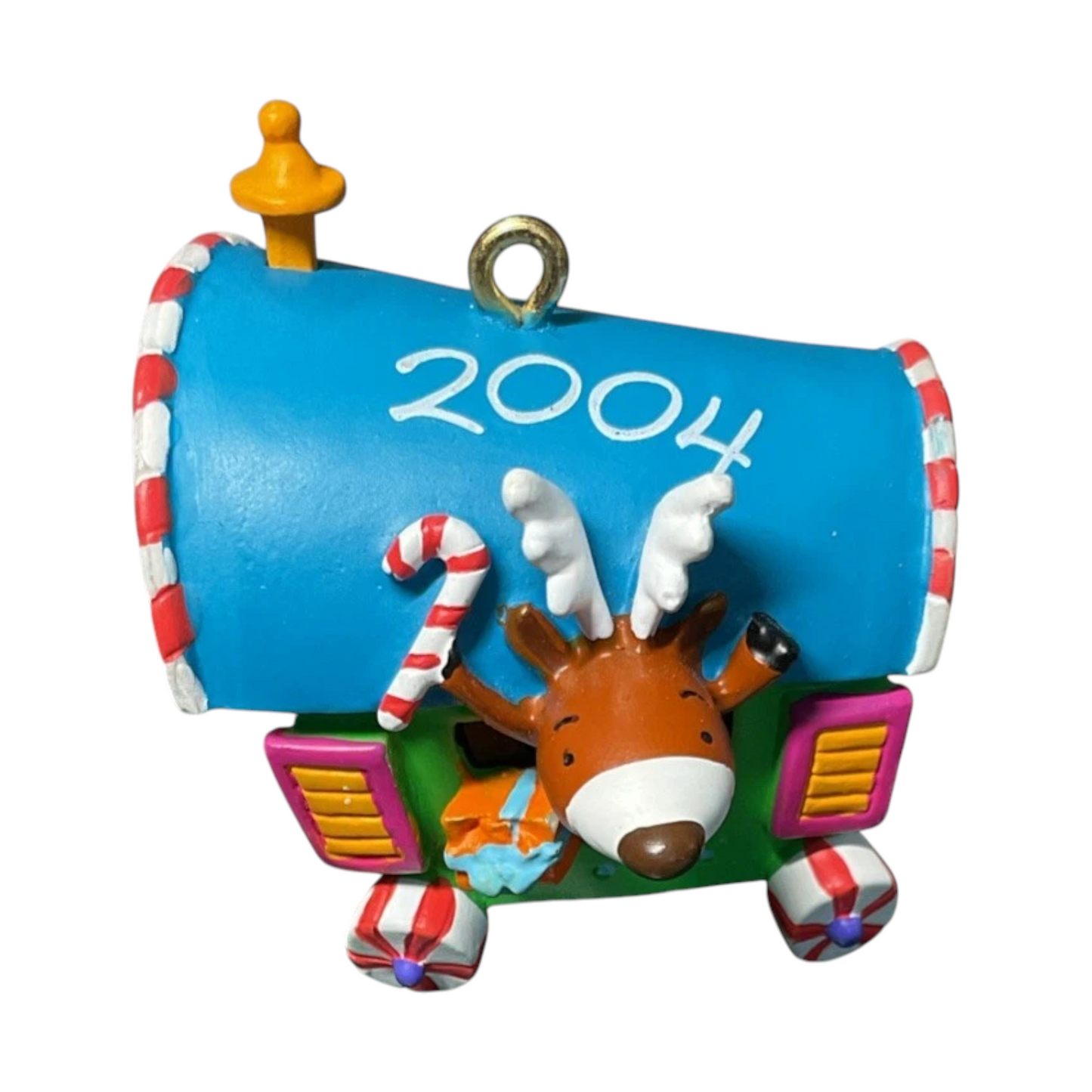 2004 Peppermint Express Carlton Cards Ornaments (Reindeer) CXOR-075L