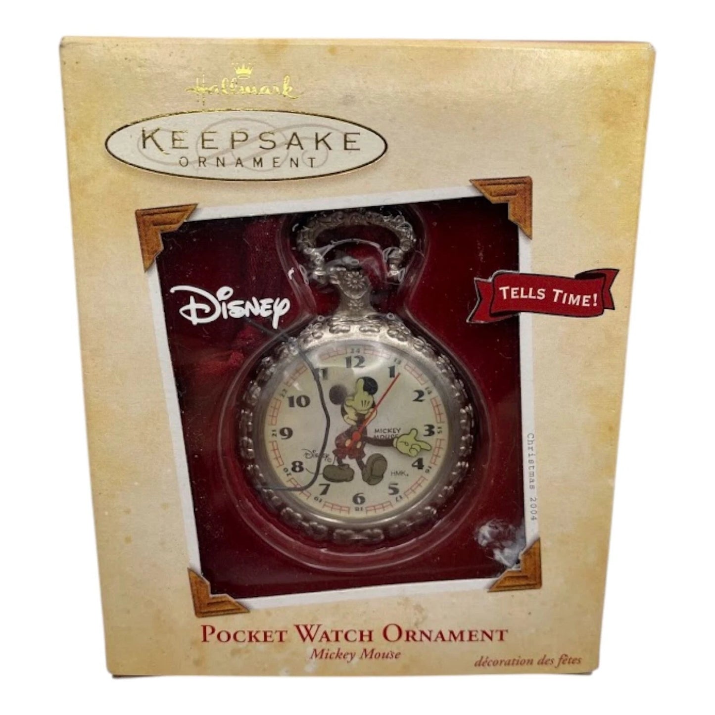 2004 Pocket Watch Ornament Hallmark Ornament (Mickey Mouse) QXD5001