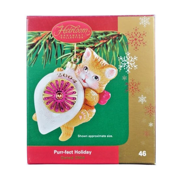 2004 Purr-fect Holiday Carlton Cards Ornaments (Kitten) CXOR-046L