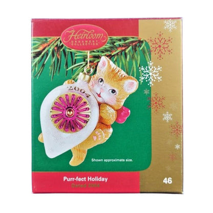 2004 Purr-fect Holiday Carlton Cards Ornaments (Kitten) CXOR-046L