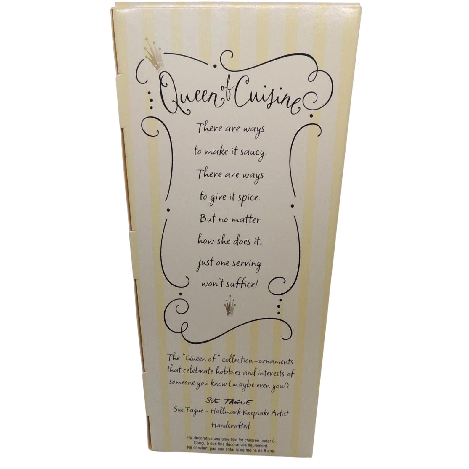 2004 Queen of Cuisine Hallmark Ornament (Decoration Des Fetes) QP1831