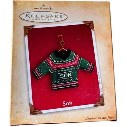 2004 Son Hallmark Ornament (Sweater) QXG5554