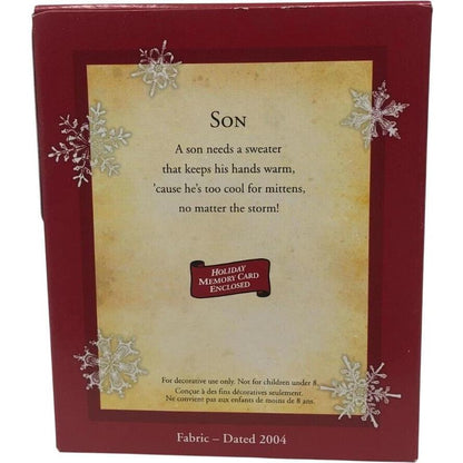 2004 Son Hallmark Ornament (Sweater) QXG5554