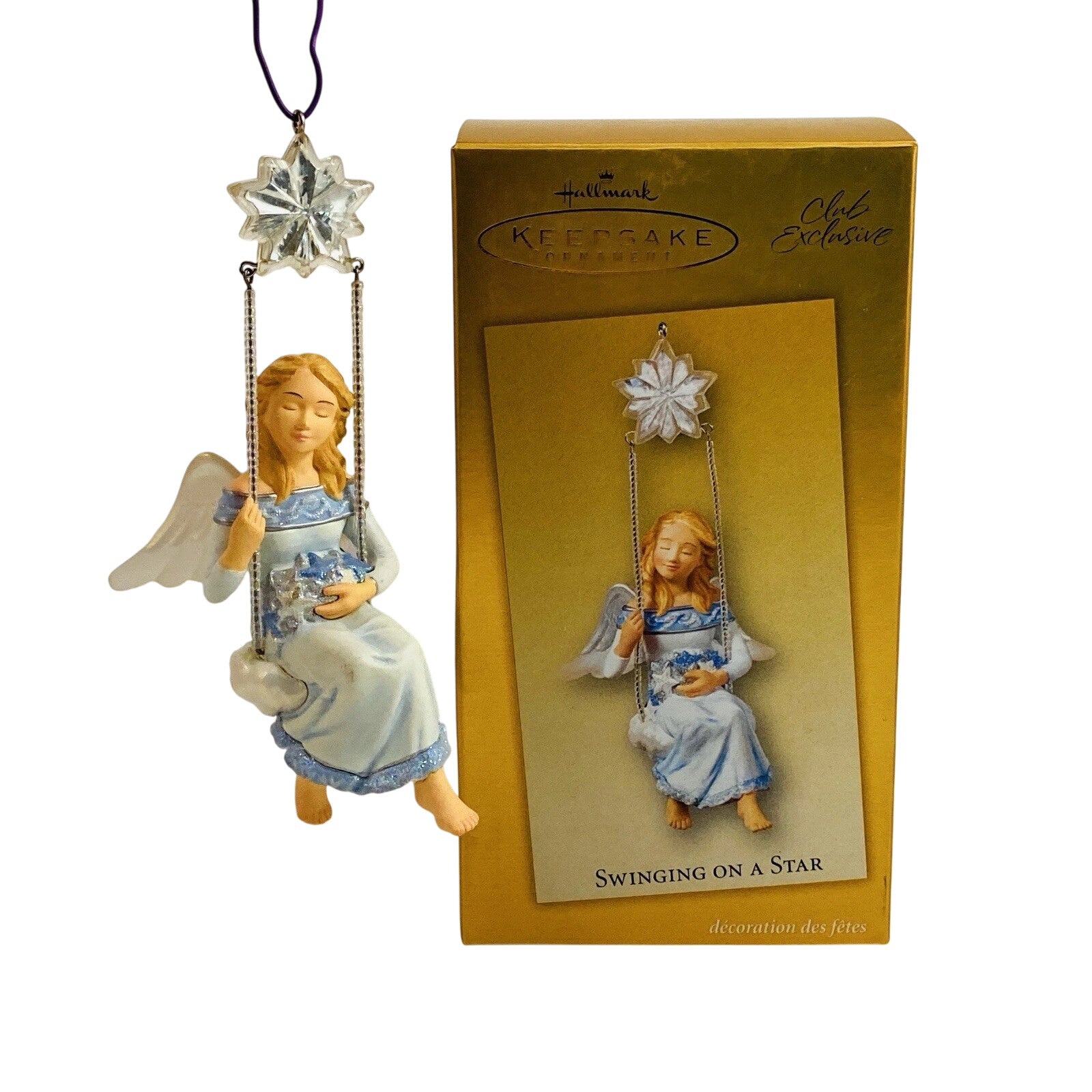 2004 Swinging on a Star Hallmark Ornament (Angel) QXC4005