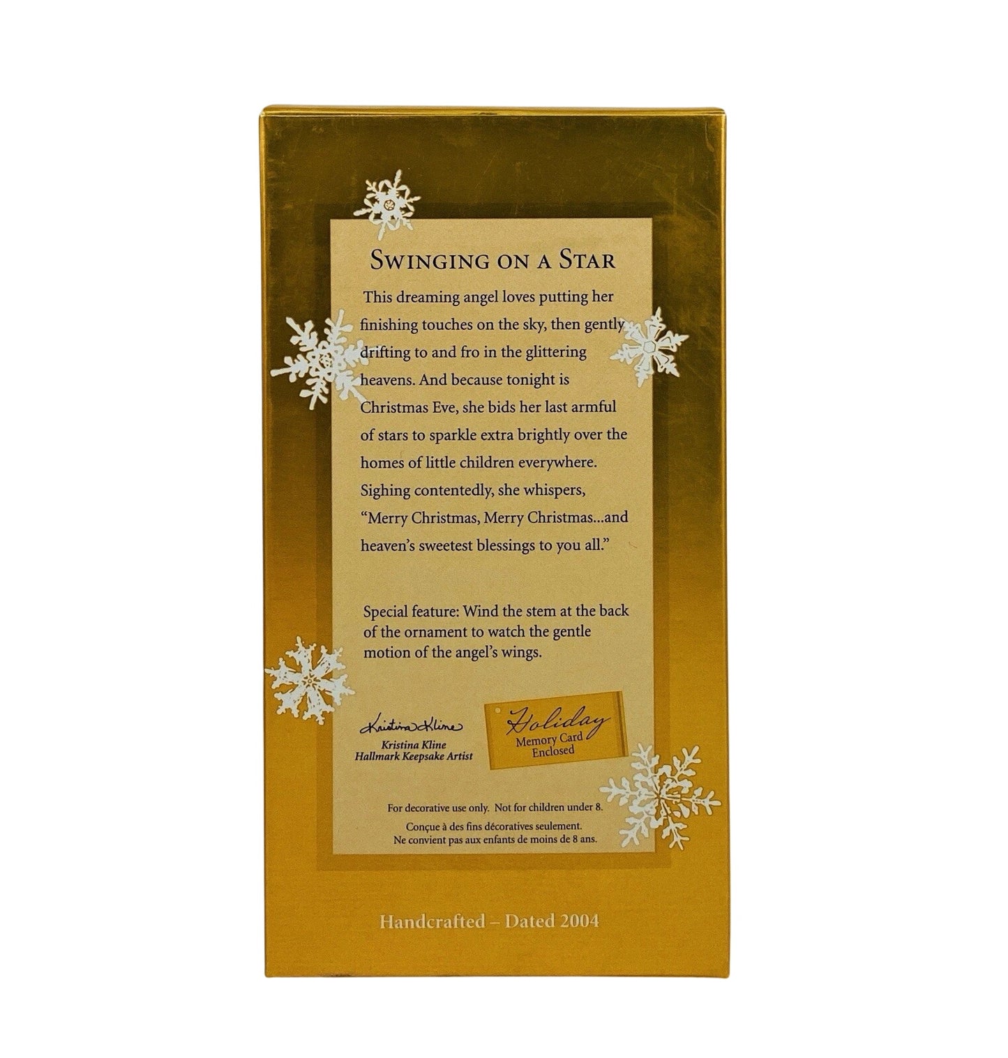 2004 Swinging on a Star Hallmark Ornament (Angel) QXC4005
