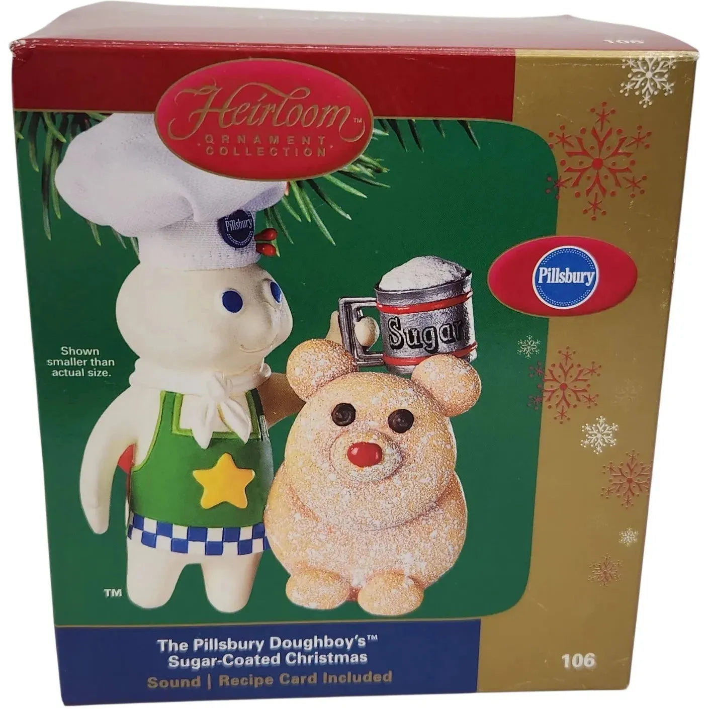 2004 The Pillsbury Doughboy's Sugar-Coated Christmas Carlton Cards Ornaments (Pillsbury) by Carlton Cards CXOR-106L