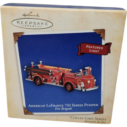 2004 American LaFrance 700 Series Pumper Hallmark Ornament (Fire Brigade) QX8424