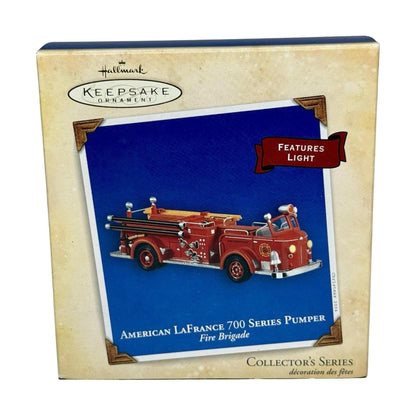 2004 American LaFrance 700 Series Pumper Hallmark Ornament (Fire Brigade) QXC8424 Image2