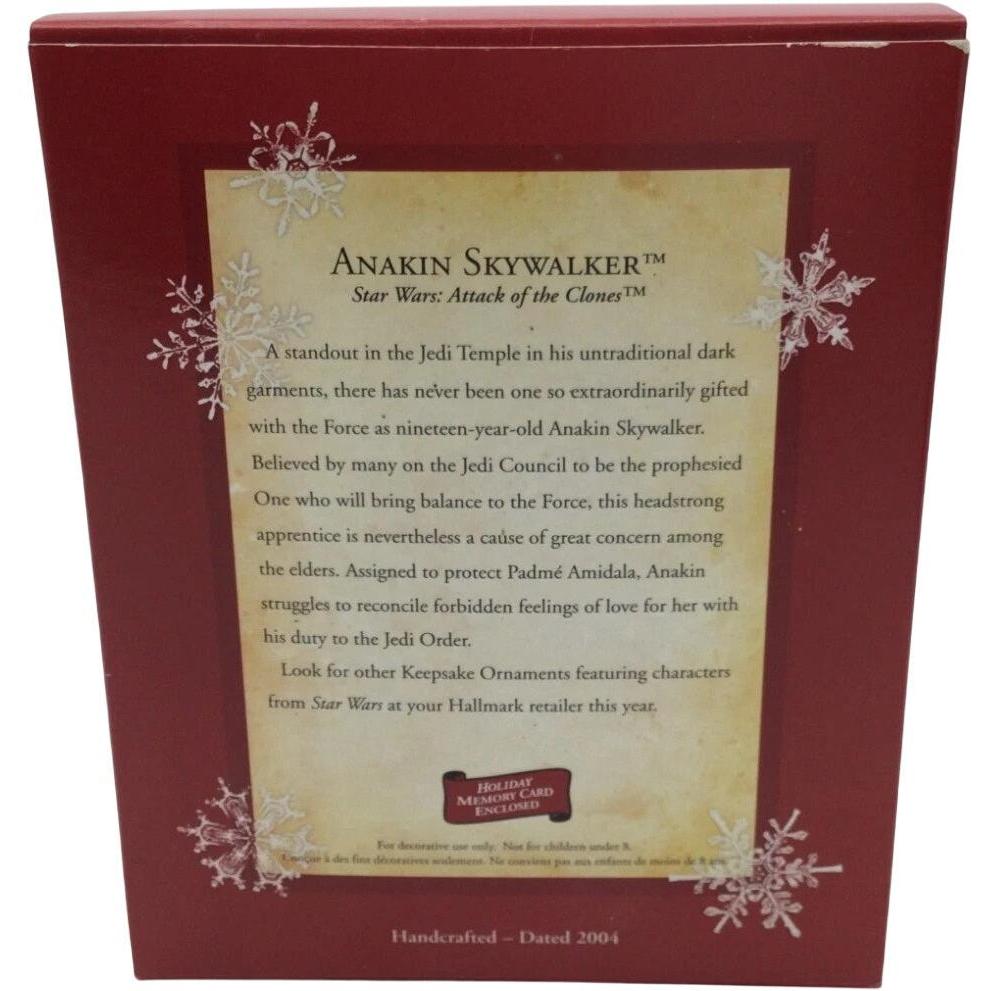 2004 Anakin Skywalker Hallmark Ornament (Star Wars) QXI4071