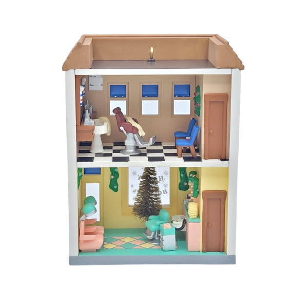 2004 Barber Shop & Beauty Shop Hallmark Ornament (Nostalgic Houses and Shops) QX8181