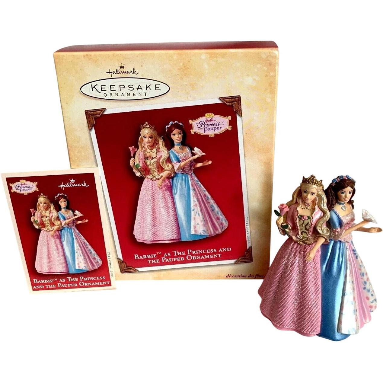 2004 Barbie as the Princess and the Pauper Hallmark Ornament (Barbie As) QXI8614