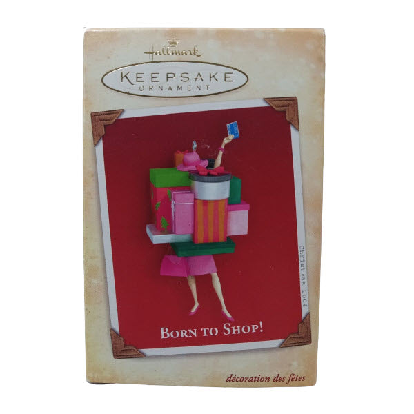 2004 Born to Shop! Hallmark Ornament (Shopping) QXG5414