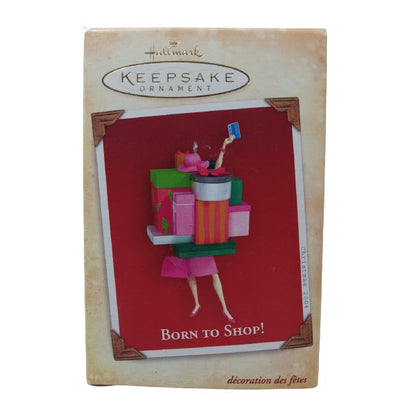 2004 Born to Shop! Hallmark Ornament (Shopping) QXG5414